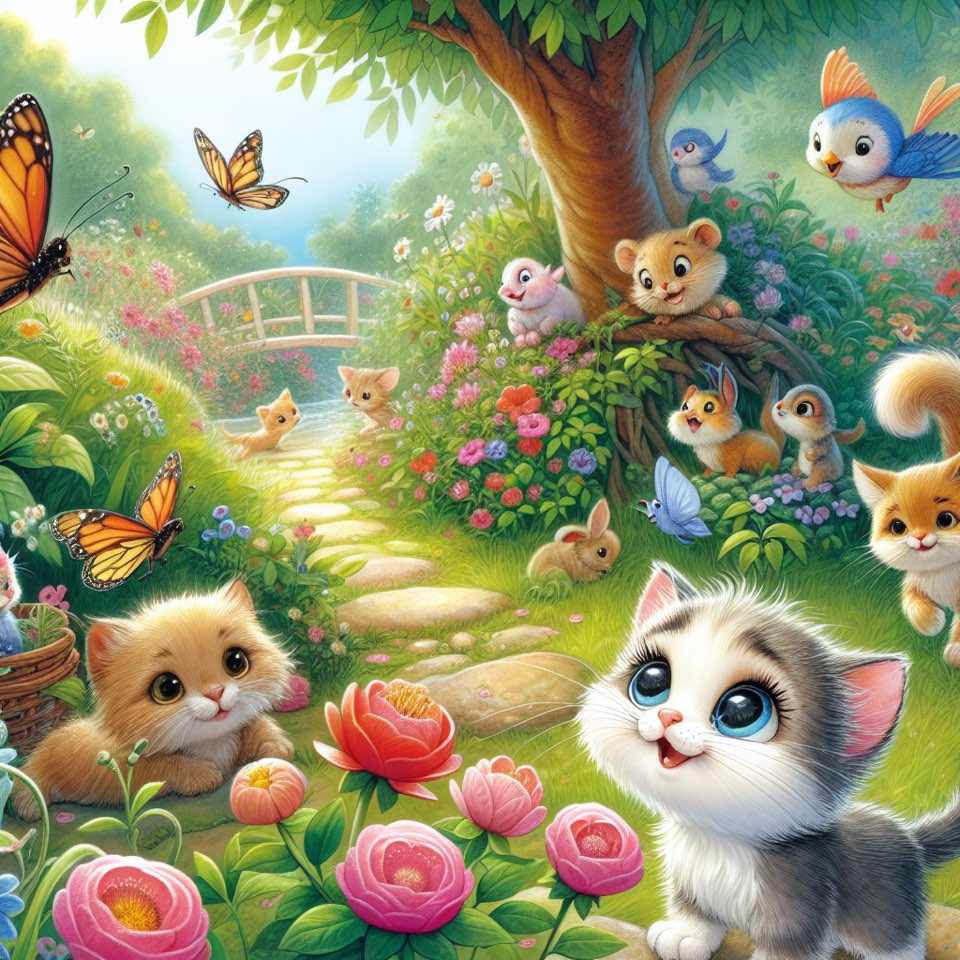 Whiskers and the Magical Garden Adventure