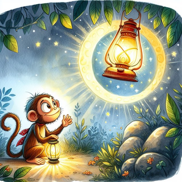 The Monkey and Lantern